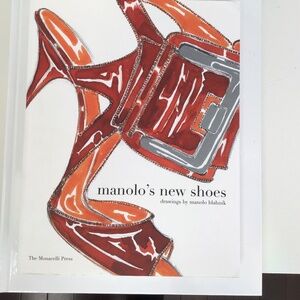 Manolo’s new shoes (drawing by Manolo Blahnik) high fashion book with drawings